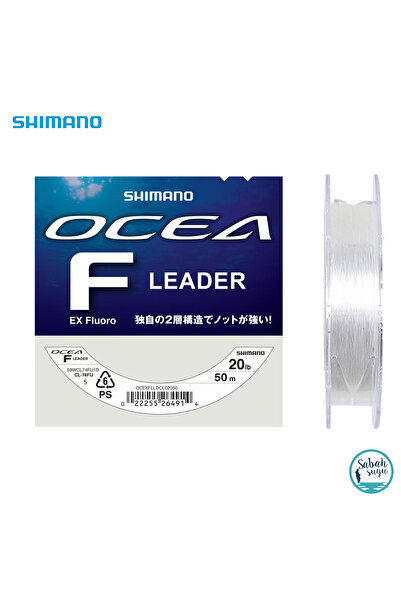 Shimano Ocea EX Leader Fluorocarbon Şok Lider Misina 0.38mm 20lb 50mt