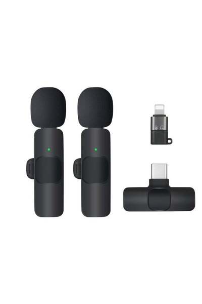 Generic Wireless Lavalier Microphone for Type-C Phone - Plug-Play Wireless Mi...