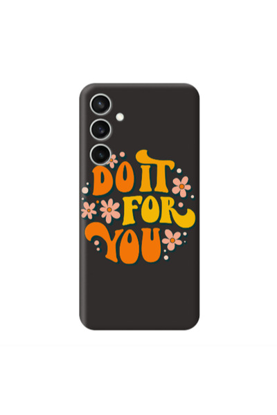 Other Samsung S24 Plus Do it For You Black Colored Silicone TPU Θήκη