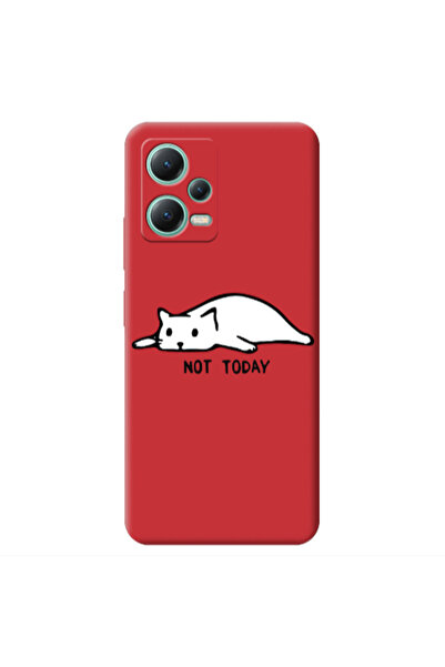 Other Xiaomi Redmi Note 12 Pro 5G Not Today Red Colored Silicone TPU Θήκη