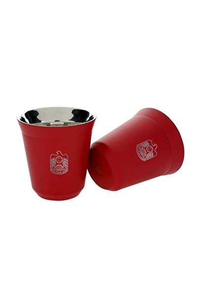 Cup ROVATTI 2-Piece Set Pola UAE Stainless Steel Red 175ml