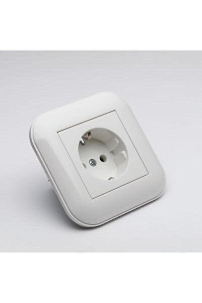 Ovivo Electric Priza Schuko Ovivo Loft ST Alb, 404-010301-217,