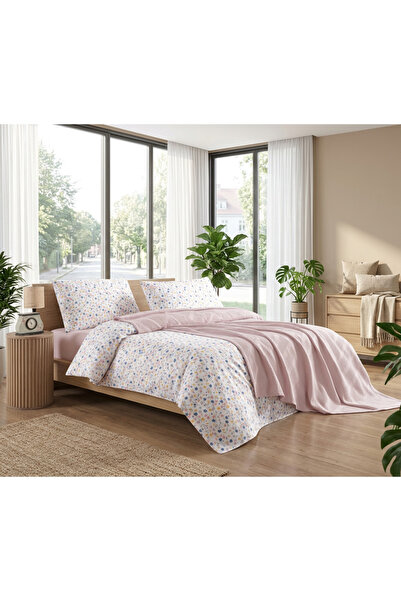 GENÇEV HOME COLLECTİONS Set de piqué dublu din bumbac 100%, cu model floral, ...