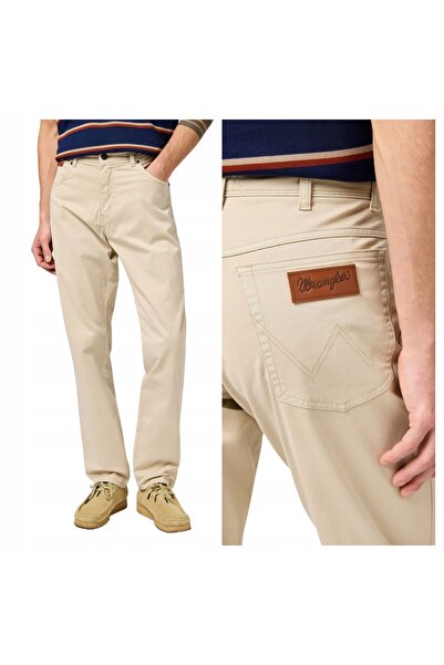 WRANGLER Blugi Barbati, Wrangler, Stil Texas Slim, Mărimi US W30-L32, Bej, Sl...