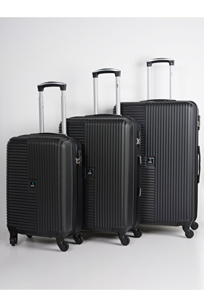 KTMC 3-Piece Luggage Set, ABS Material, Lightweight, 360° Rotated 4-Wheels, T...