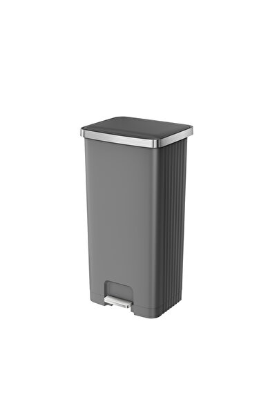 EKO Square Pedal Plastic Trash Can 90 Liters Model HANA-GRY Size 45x37.5x82.5...
