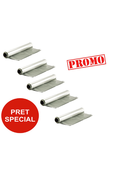 SAFİR Folie de aluminiu profesionala 30cm 5buc/set Horeca