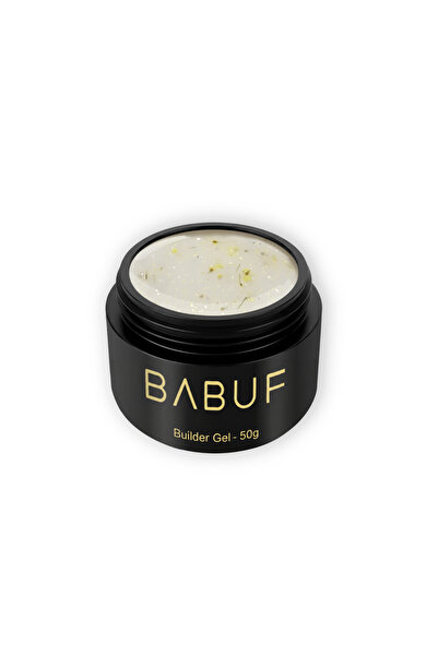 BABUF Gel constructie cu flori uscate Milky Yellow Petals 50g
