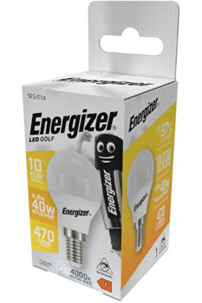Energizer Λάμπες LED 4.9W 82mm για ντουί E14 Λευκό 470lm 5 τεμάχια Κωδικός: 0...