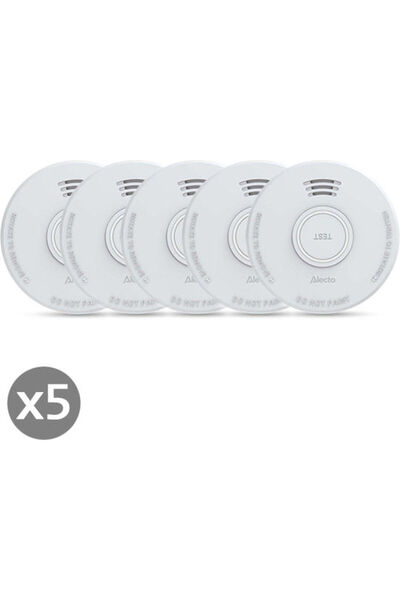 Alecto Sd110 X5 Φωτοηλεκτρικός Ανιχνευτής Καπνού Σειρήνα 85dB Ειδοποίηση Χαμη...