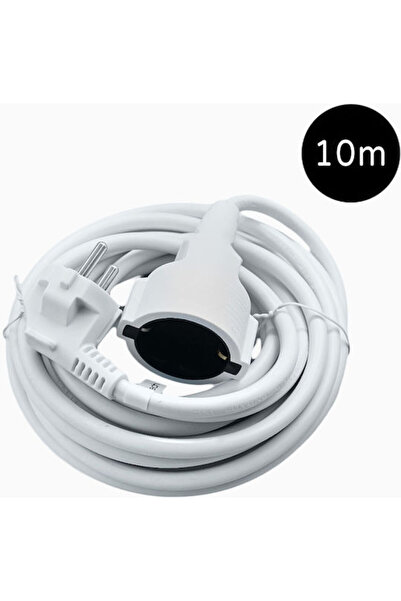 Lamtech Extension Cable Cord 10m White Code: LAM980312