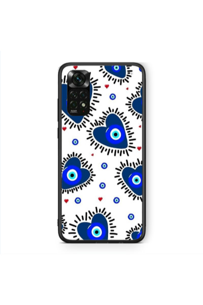 Other Xiaomi Redmi Note 11 Pro 5G Heart evil eye beads Black Glossy Θήκη