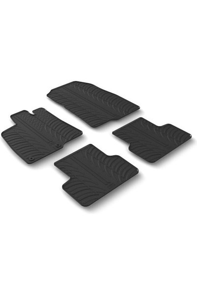 Other SuMisura Σετ Πατάκια Εμπρός και Πίσω 4 τεμαχίων για Peugeot 3008 Μαύρο ...