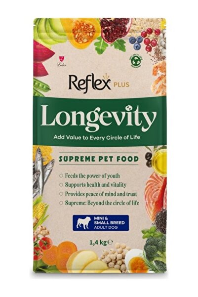 Reflex Plus Longevity Mini Ve Küçük Irk Yetişkin Köpek Maması 1400g