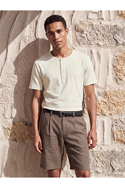 LC Waikiki تي شيرت I Henley Roba Collar للرجال من القطن الممشط من Freezen Store