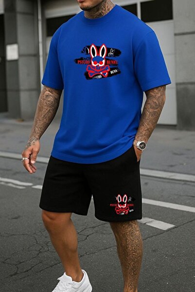 ship master Summer Collection New Arrival T-Shirt & Shorts Set Printed Patter...