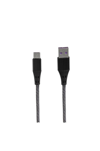 OEM Cablu încărcare și transfer date USB la Type-C, 2.4A, împletit, 1 m