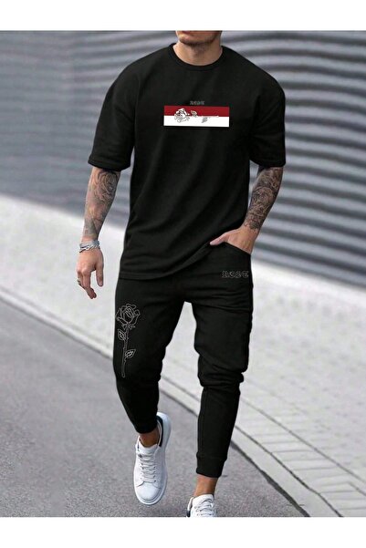 ship master Summer Collection New Arrival T-Shirt & Shorts Set Printed Patter...