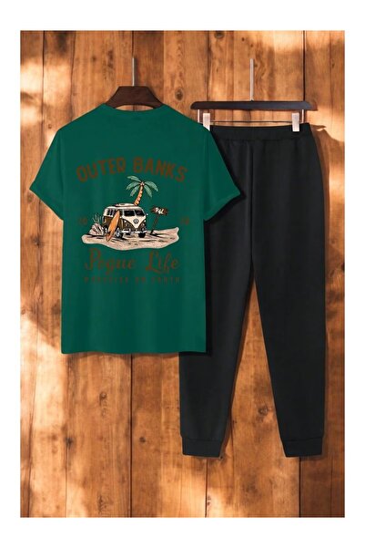 ship master Summer Collection New Arrival T-Shirt & Shorts Set Printed Patter...