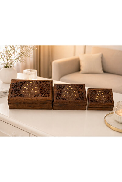 Banum Luxury Wonderful Design Special Handcrafted 3-Piece Multi-Purpose Woode...