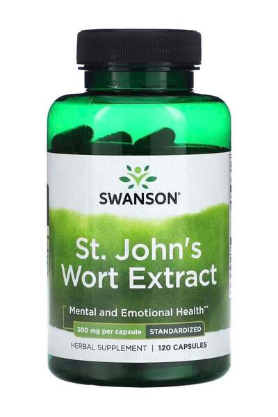 SWANSON , St. Johns's Wort Extract, Standardized, 300 mg , 120 Capsules