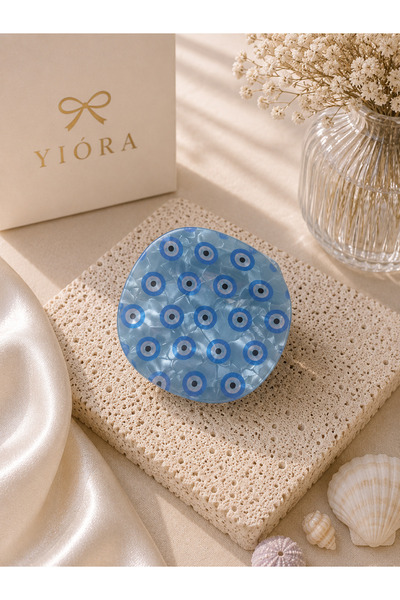 yiora Premium Series Pearlescent/Holographic Imported Acrylic Evil Eye Bead D...