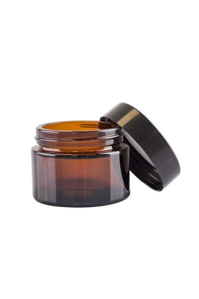 Ellemental Borcan de sticlă maro cu capac 30 ml
