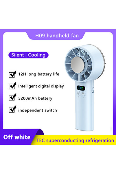 Choice مروحة محمولة صغيرة للاستخدام الخارجي H09-B مع شاشة LED وتبريد شبه موصل...