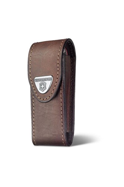 Victorinox Teaca din piele maro, bricege 111mm, 4-6 straturi unelte