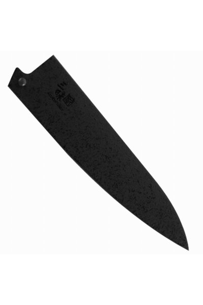 MCUSTA Protectie pentru cutite Saya, din lemn de magnolie, 19x4x1cm, negru