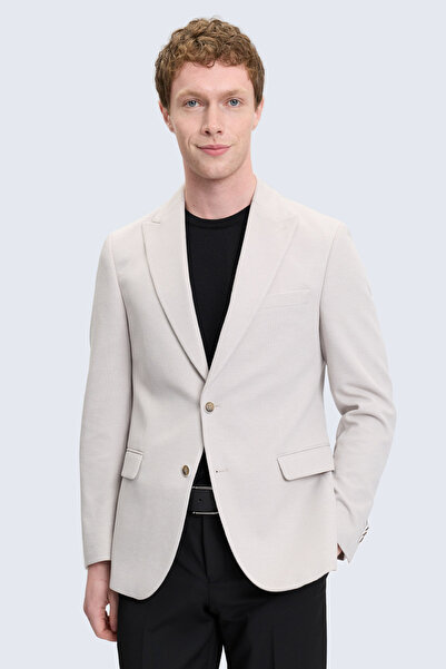 Hatemoğlu Taş Comfort Fit Pointed Collar Classic Jacket