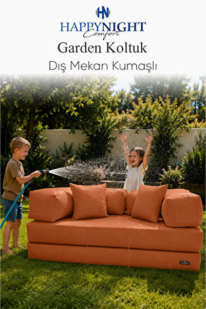 HAPPYNIGHT GARDEN Çok Amaçlı Su Geçirmez Koltuk | 90x180 | Gerçek Sünger