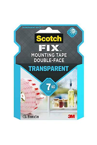 3M Banda Dublu Adeziva Transparenta pentru Montare - Scotch Fix Mounting Tape...