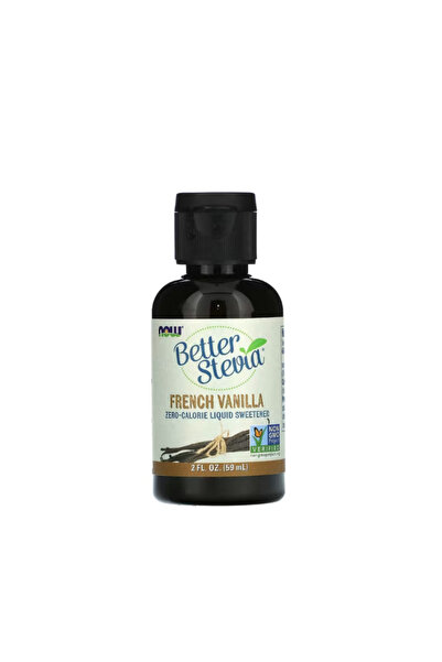 Now Foods Better Stevia (Indulcitor Zero Calorii) French Vanilla 59 ml -