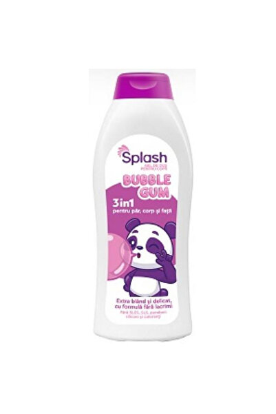 SPLASH Αφρόλουτρο 3 σε 1 για Παιδιά, Bubble Gum - Splash, 500 ml