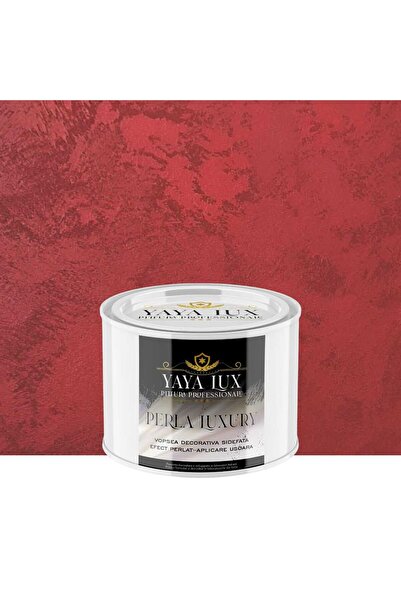 YaYa Color Vopsea Decorativă Perla Luxury Visiniu 0,5 Litri cu fulgi perlați
