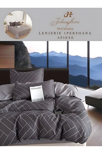 OEM Finet Duvet Cover Set 1 Person 4 Pieces Without Stretchy 155x200 cm, Mode...