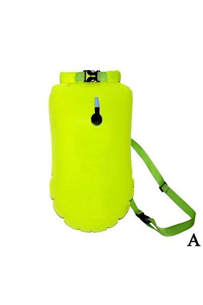 Choice1 green Inflatable Open Swimming Buoy Tow Float Dry Bag Double Air Bag ...