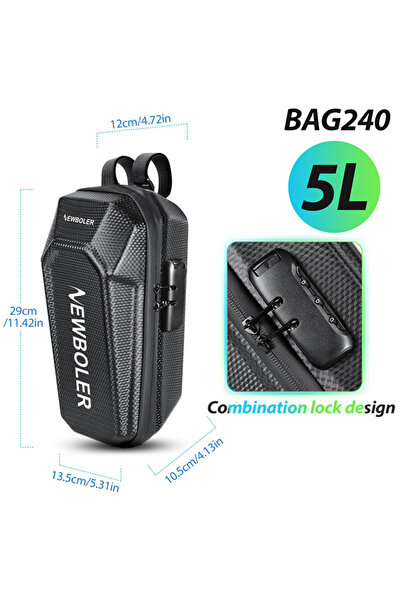 Choice3 BAG240-5L-lock NEWBOLER 3L/5L Electric Scooter Bag Accessories Electr...