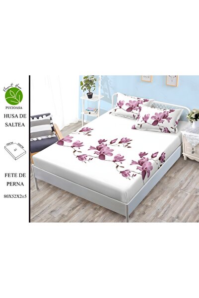naniland.ro Husă de Pat Finet 2 Persoane 3 Piese cu Elastic 180x200 cm, Model...
