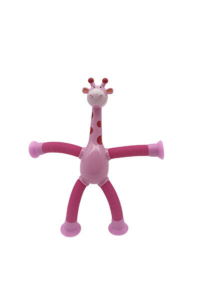 Choice pink Children Suction Cup Giraffe Toys Pop Tubes Stress Relief Telesco...