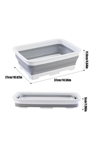 Choice1 Gray new Portable Foldable Foot Basin Convenient Foot Soaking Bath fo...