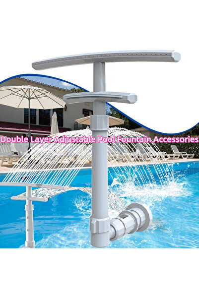 Choice 1pc 1pc Double-layer Adjustable Pool Fountain Accessory, Capable of 36...