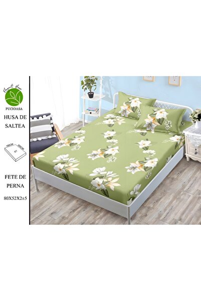 naniland.ro Husă de Pat Finet 2 Persoane 3 Piese cu Elastic 180x200 cm, Model...