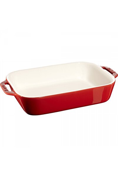STAUB Tava fara capac, Staub, Ceramica, 2.4l, 27x20cm, Rosu