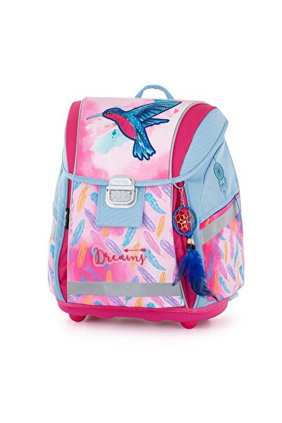 Karton PP Ghiozdan ergonomic pentru fete, model Premium Light Colibri - Oxybag