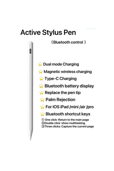 OEM Ενεργή Γραφίδα για iOS & Android, Ψηφιακή Γραφίδα Αφής σε λευκό χρώμα