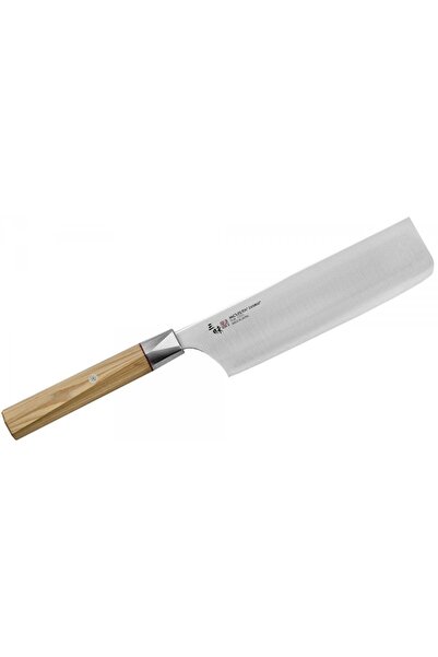 MCUSTA Cutit Nakiri Zanmai, 16.5cm, lama din otel carbon, maner din lemn
