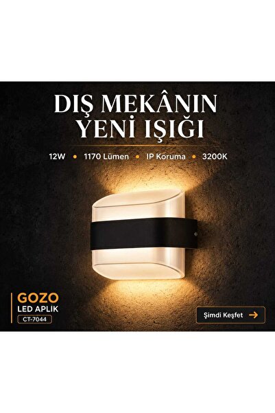 Cata . CT-7044 GOZO LED APLİK GÜN IŞIĞI