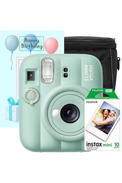 Fujifilm Set cadou complet instax mini 13 Lagoon Green, verde + 10 filme foto...